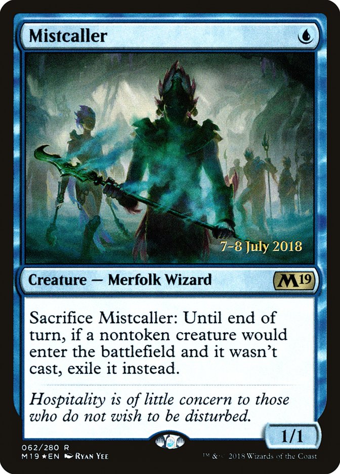 Mistcaller [Core Set 2019 Prerelease Promos] | Jomio and Rueliete's Cards and Comics