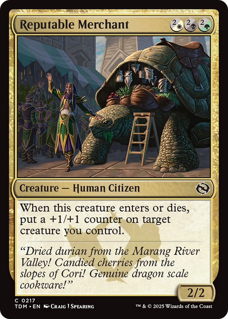 Reputable Merchant [Tarkir: Dragonstorm] | Jomio and Rueliete's Cards and Comics