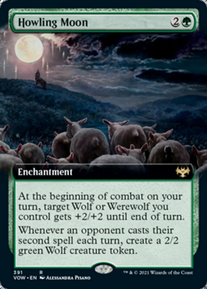 Howling Moon (Extended Art) [Innistrad: Crimson Vow] | Jomio and Rueliete's Cards and Comics