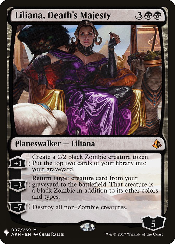 Liliana, Death's Majesty [The List] | Jomio and Rueliete's Cards and Comics