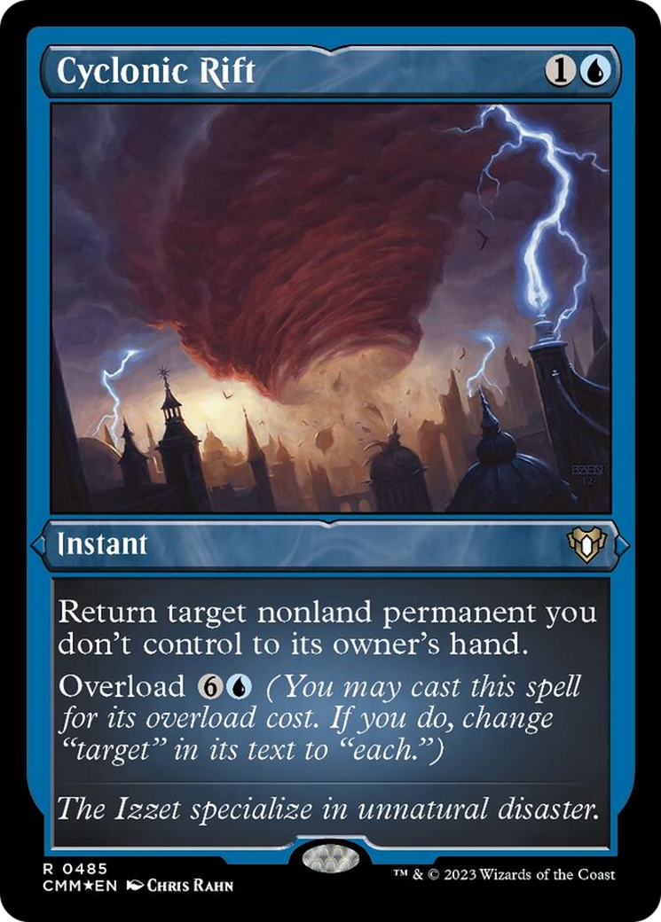 Cyclonic Rift (Foil Etched) [Commander Masters] | Jomio and Rueliete's Cards and Comics