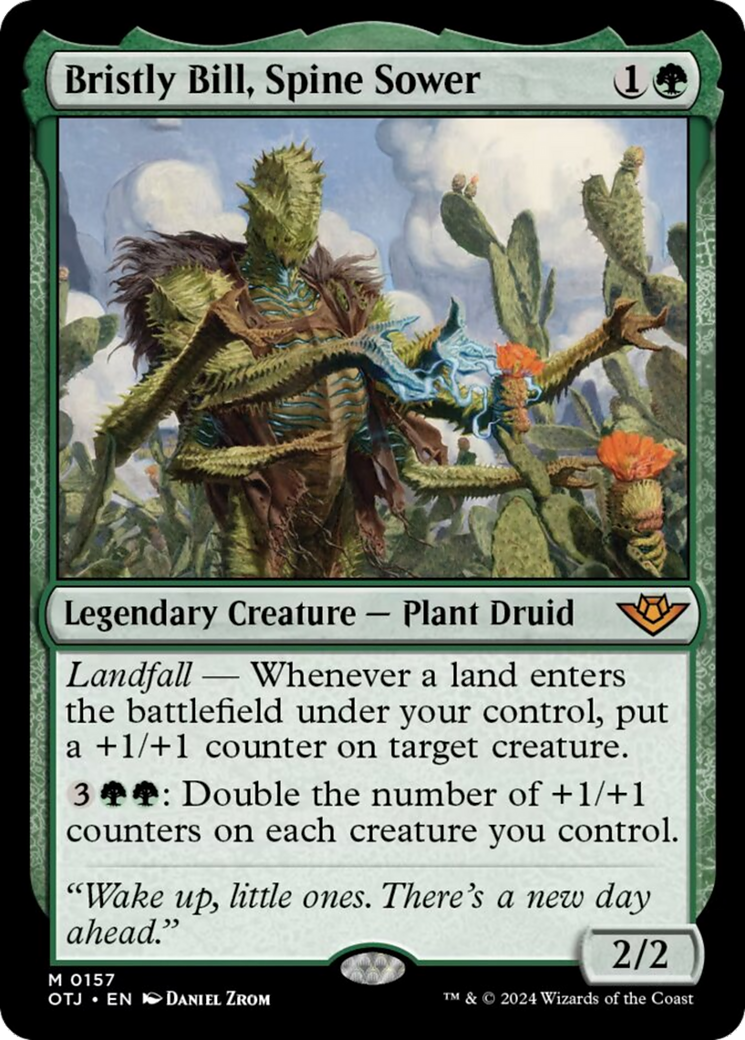 Bristly Bill, Spine Sower [Outlaws of Thunder Junction] | Jomio and Rueliete's Cards and Comics