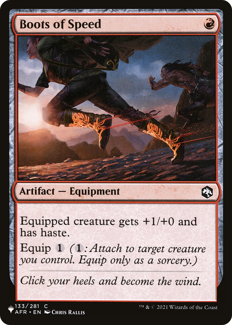 Boots of Speed [The List] | Jomio and Rueliete's Cards and Comics