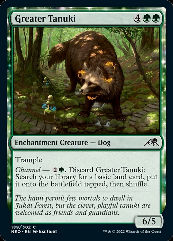 Greater Tanuki [Kamigawa: Neon Dynasty] | Jomio and Rueliete's Cards and Comics