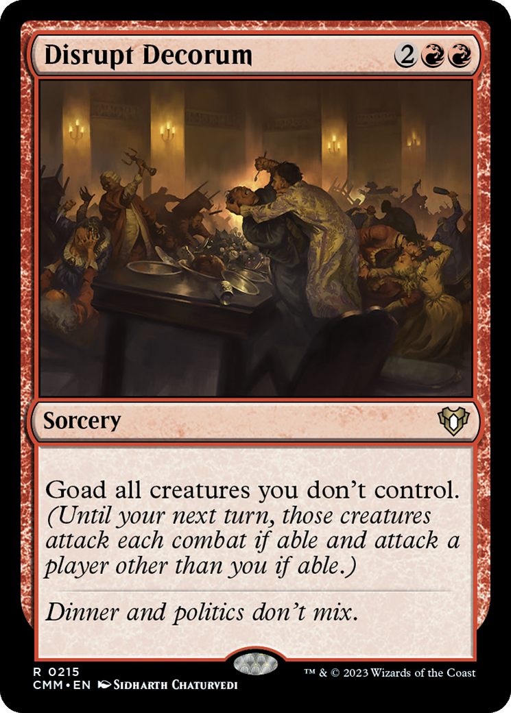 Disrupt Decorum [Commander Masters] | Jomio and Rueliete's Cards and Comics