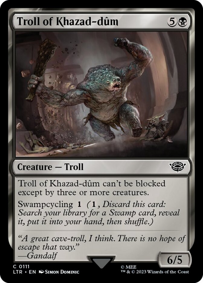 Troll of Khazad-dum [The Lord of the Rings: Tales of Middle-Earth] | Jomio and Rueliete's Cards and Comics