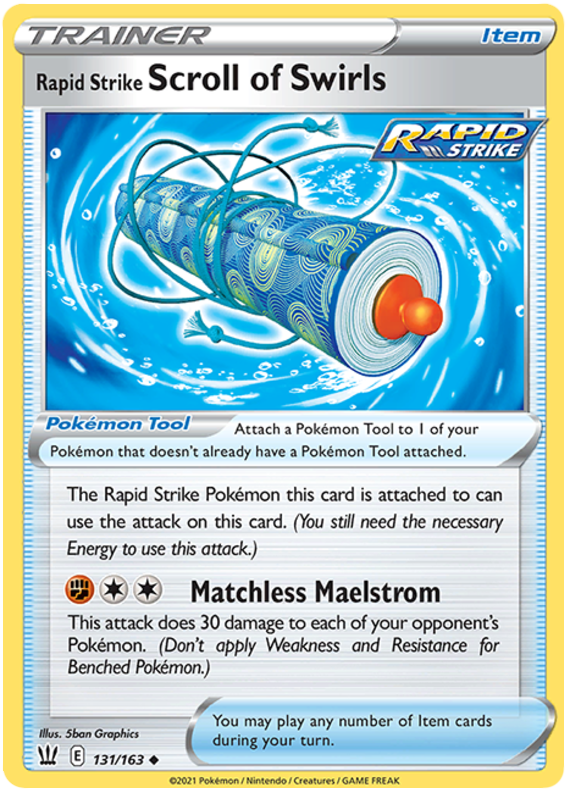 Rapid Strike Scroll of Swirls (131/163) [Sword & Shield: Battle Styles] | Jomio and Rueliete's Cards and Comics