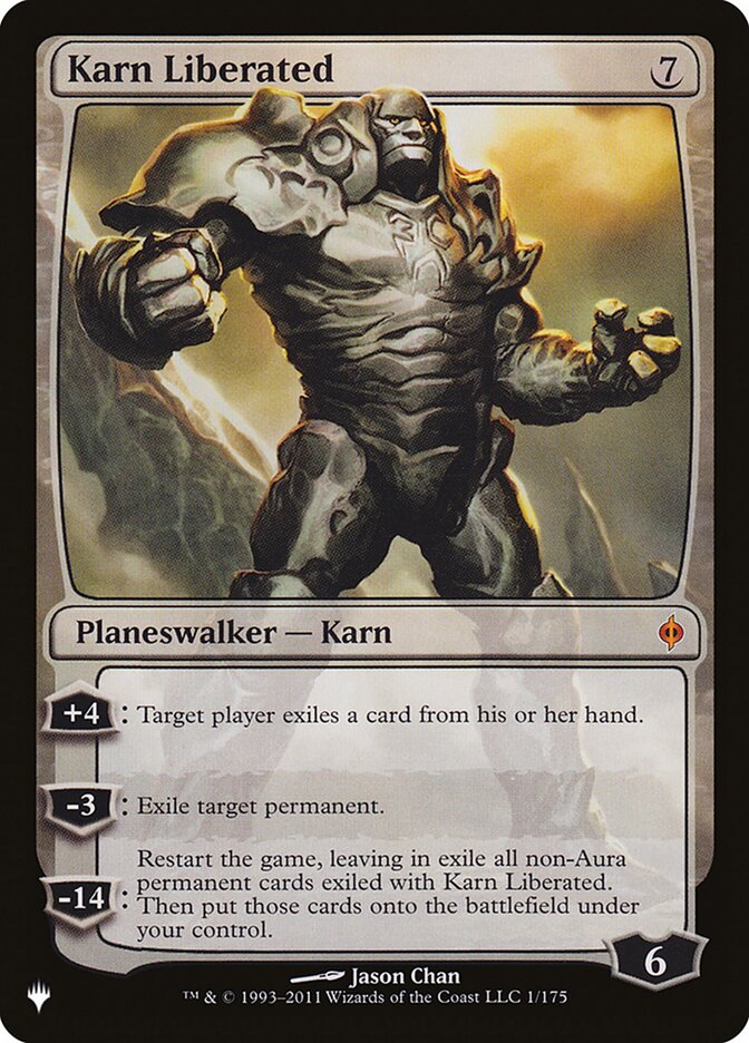 Karn Liberated [The List] | Jomio and Rueliete's Cards and Comics