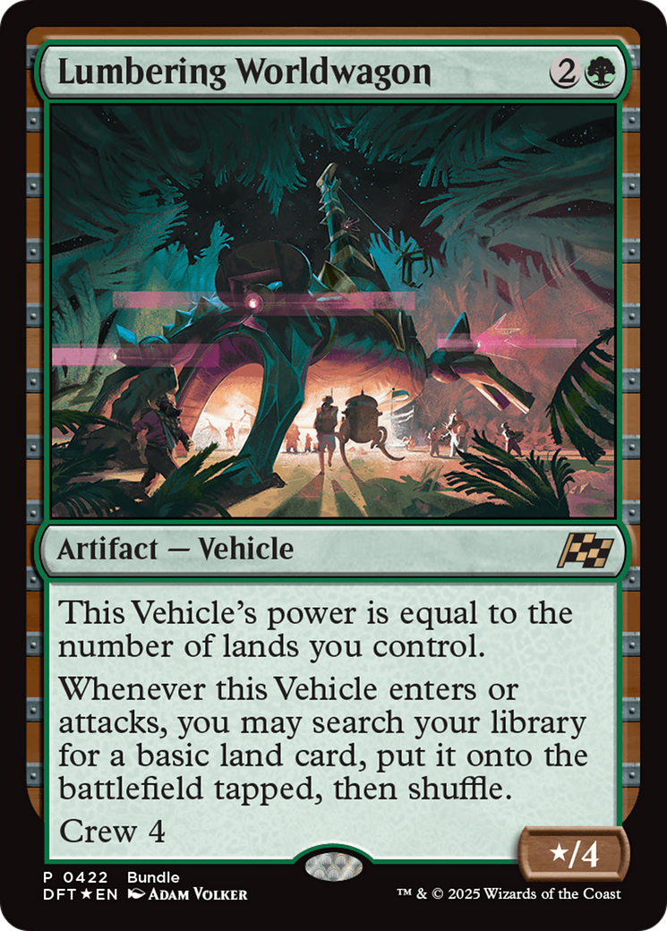Lumbering Worldwagon (Bundle) [Aetherdrift Promos] | Jomio and Rueliete's Cards and Comics