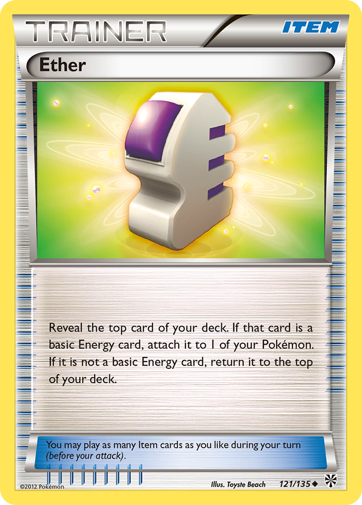 Ether (121/135) [Black & White: Plasma Storm] | Jomio and Rueliete's Cards and Comics