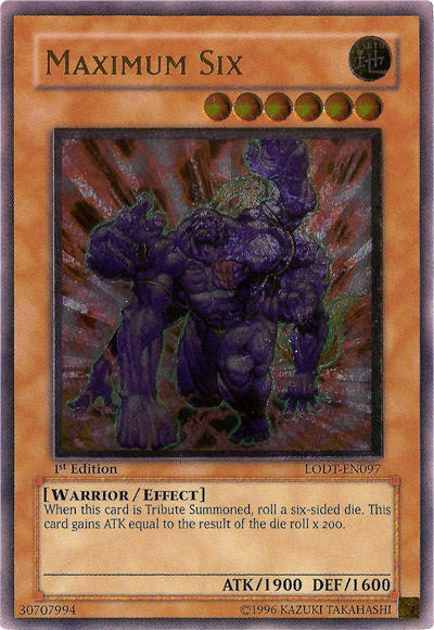 Maximum Six [LODT-EN097] Ultimate Rare | Jomio and Rueliete's Cards and Comics