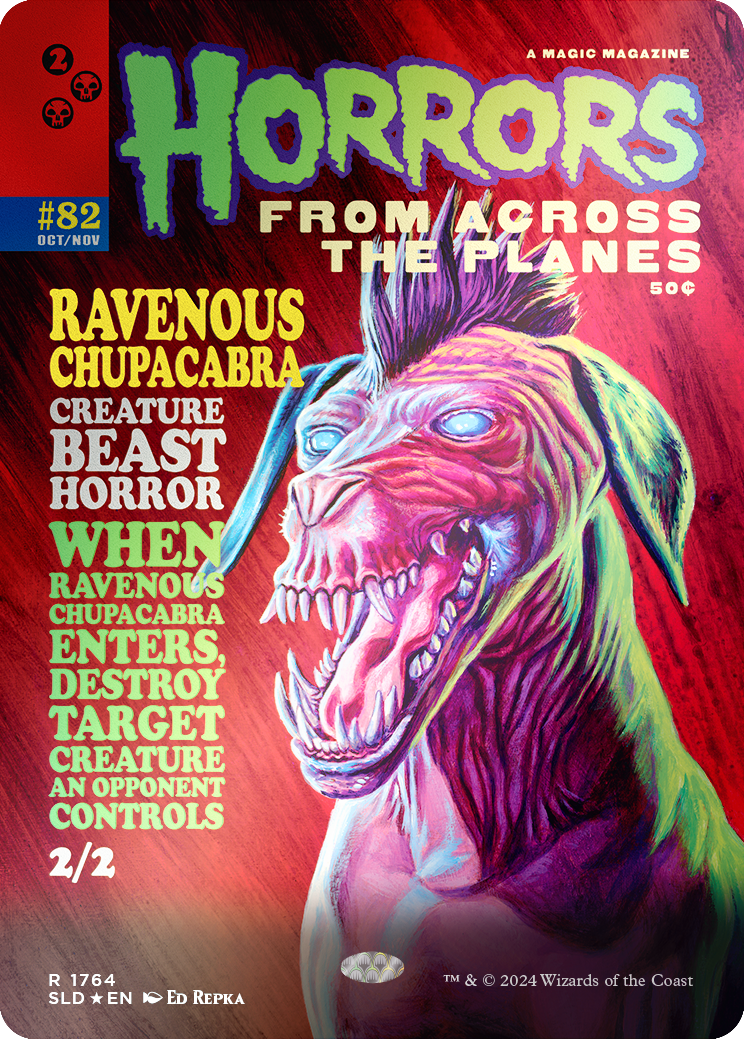 Ravenous Chupacabra (1764) (Rainbow Foil) [Secret Lair Drop Series] | Jomio and Rueliete's Cards and Comics
