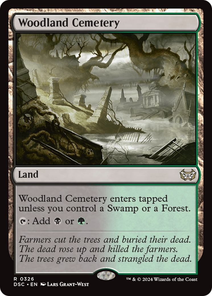 Woodland Cemetery [Duskmourn: House of Horror Commander] | Jomio and Rueliete's Cards and Comics