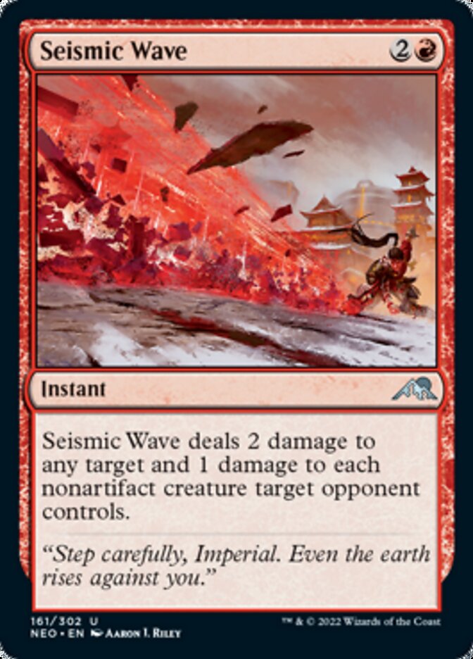 Seismic Wave [Kamigawa: Neon Dynasty] | Jomio and Rueliete's Cards and Comics