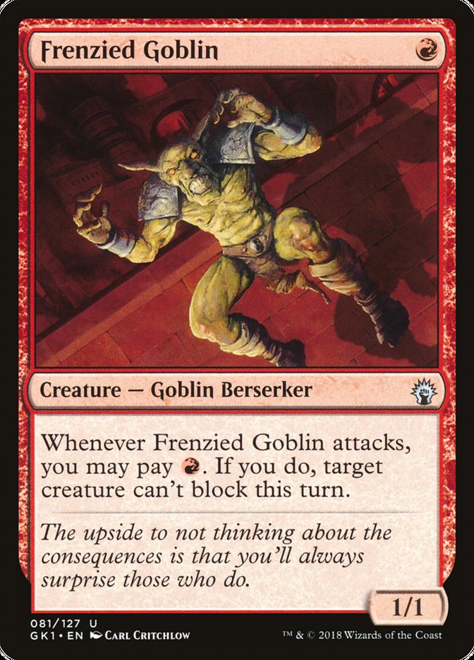 Frenzied Goblin [Guilds of Ravnica Guild Kit] | Jomio and Rueliete's Cards and Comics