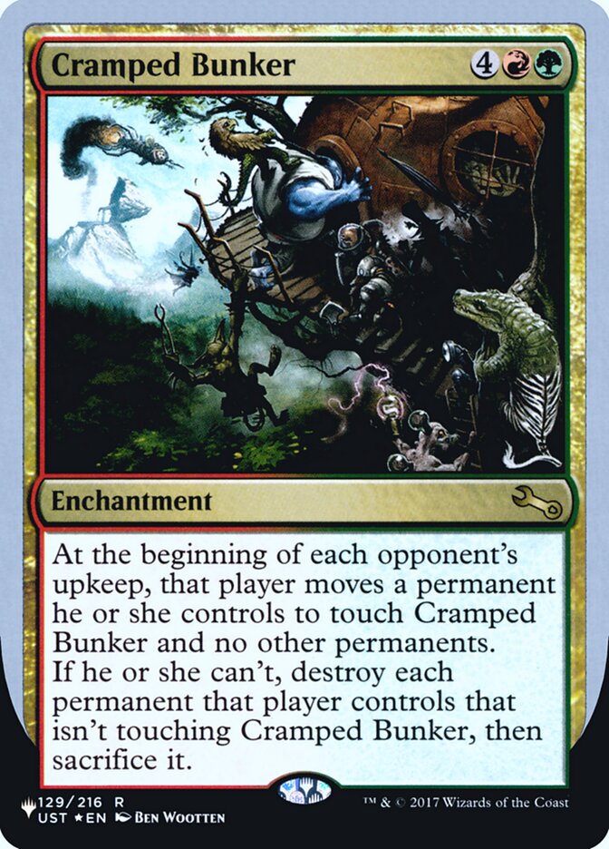 Cramped Bunker (Unfinity Foil Edition) [The List] | Jomio and Rueliete's Cards and Comics
