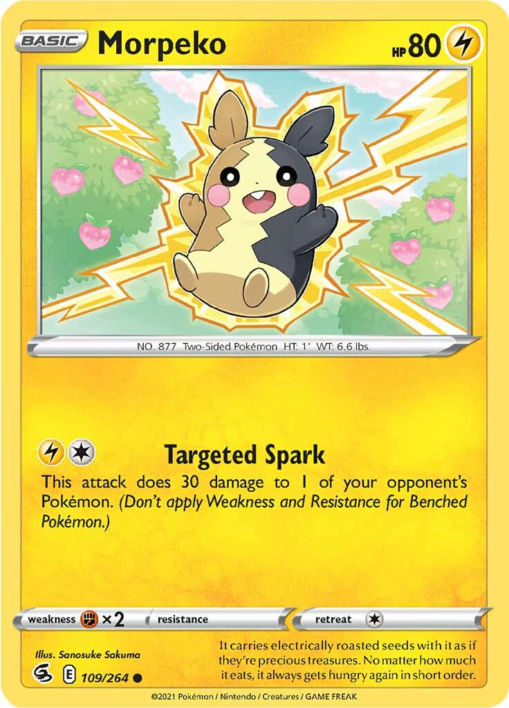 Morpeko (109/264) [Sword & Shield: Fusion Strike] | Jomio and Rueliete's Cards and Comics