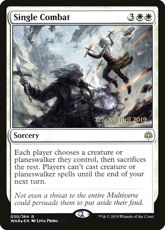 Single Combat [War of the Spark Prerelease Promos] | Jomio and Rueliete's Cards and Comics