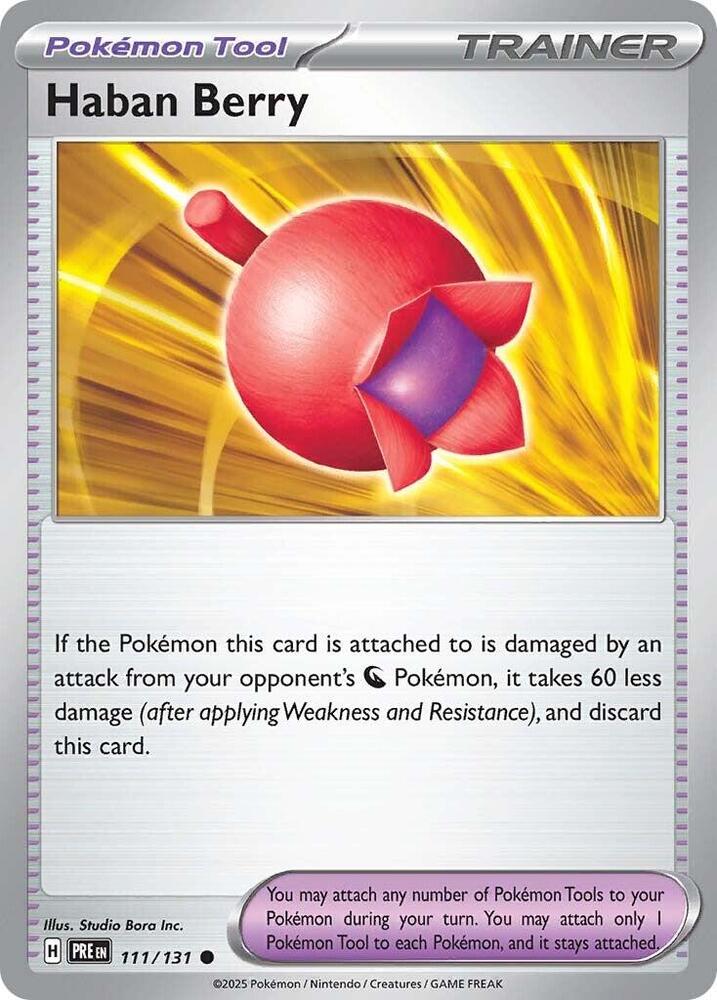 Haban Berry (111/131) [Scarlet & Violet: Prismatic Evolutions] | Jomio and Rueliete's Cards and Comics