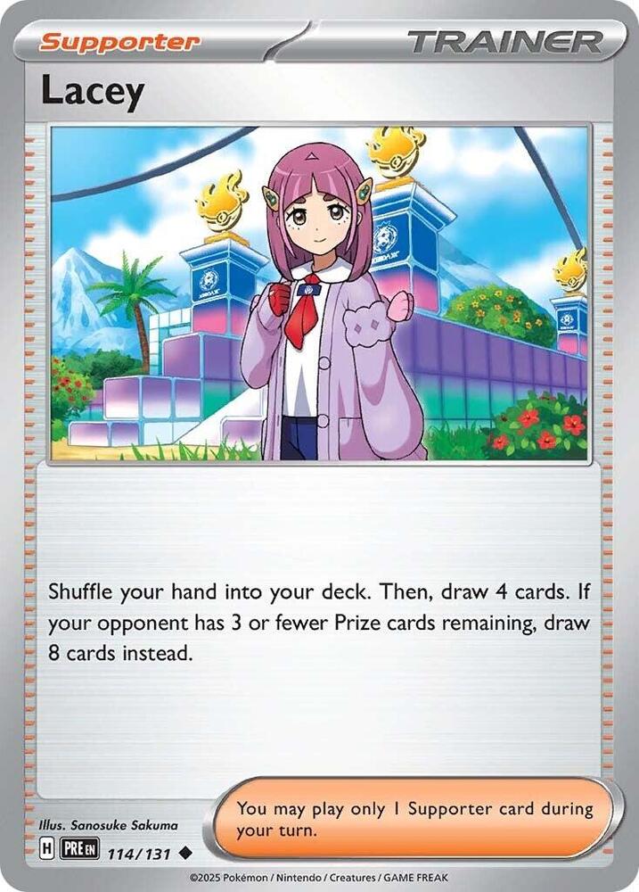 Lacey (114/131) [Scarlet & Violet: Prismatic Evolutions] | Jomio and Rueliete's Cards and Comics