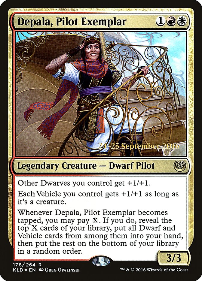 Depala, Pilot Exemplar [Kaladesh Prerelease Promos] | Jomio and Rueliete's Cards and Comics