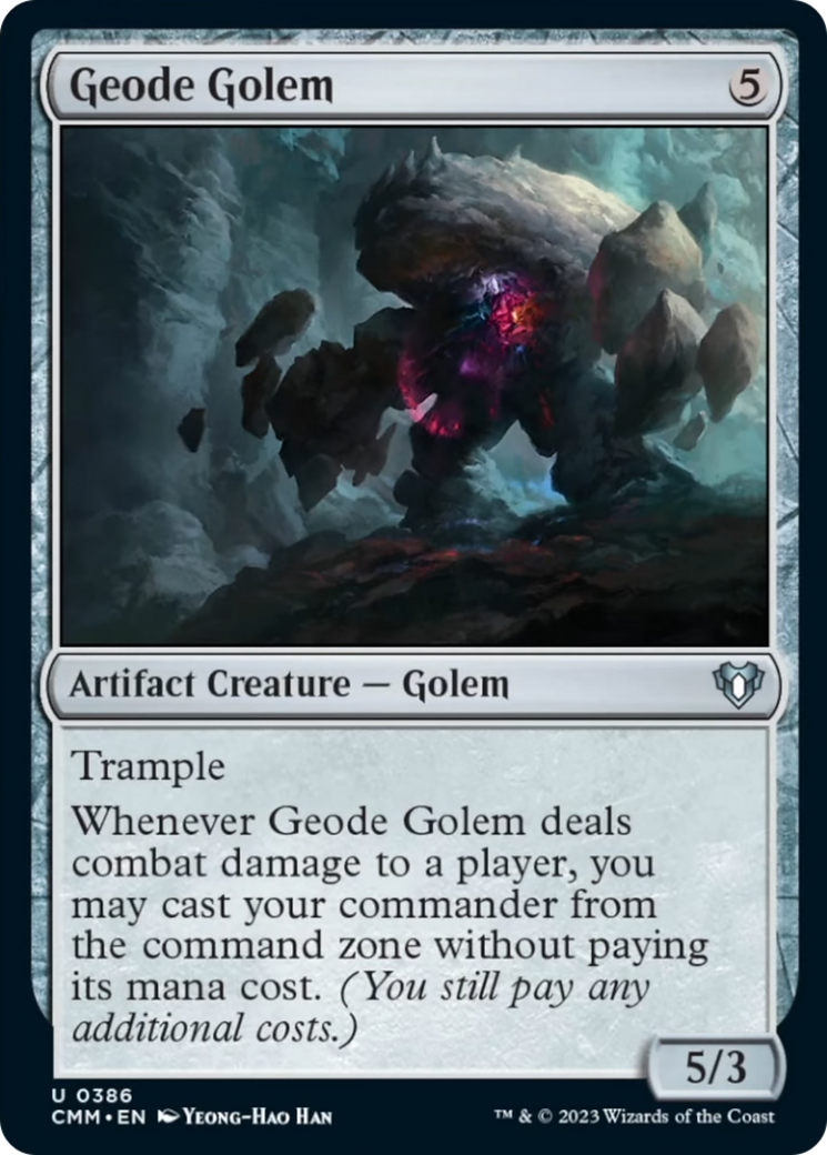 Geode Golem [Commander Masters] | Jomio and Rueliete's Cards and Comics