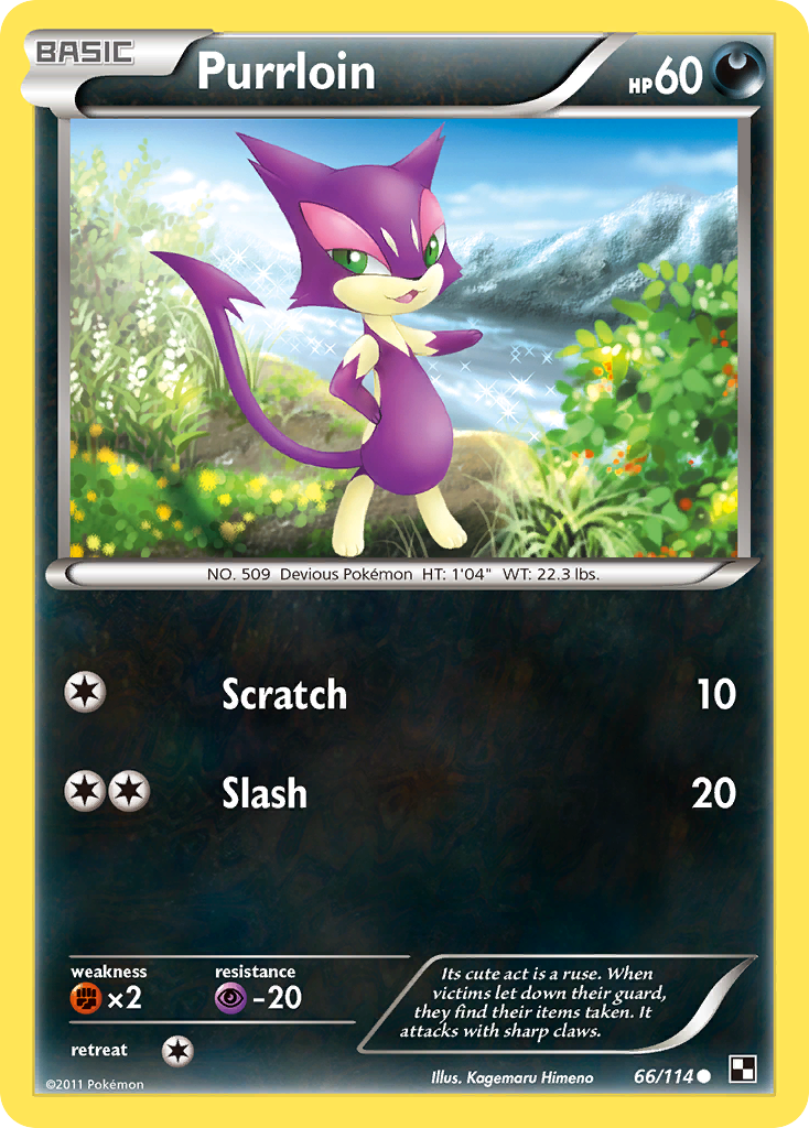 Purrloin (66/114) [Black & White: Base Set] | Jomio and Rueliete's Cards and Comics