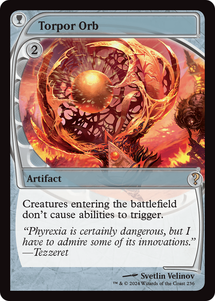 Torpor Orb (Future Sight) [Mystery Booster 2] | Jomio and Rueliete's Cards and Comics