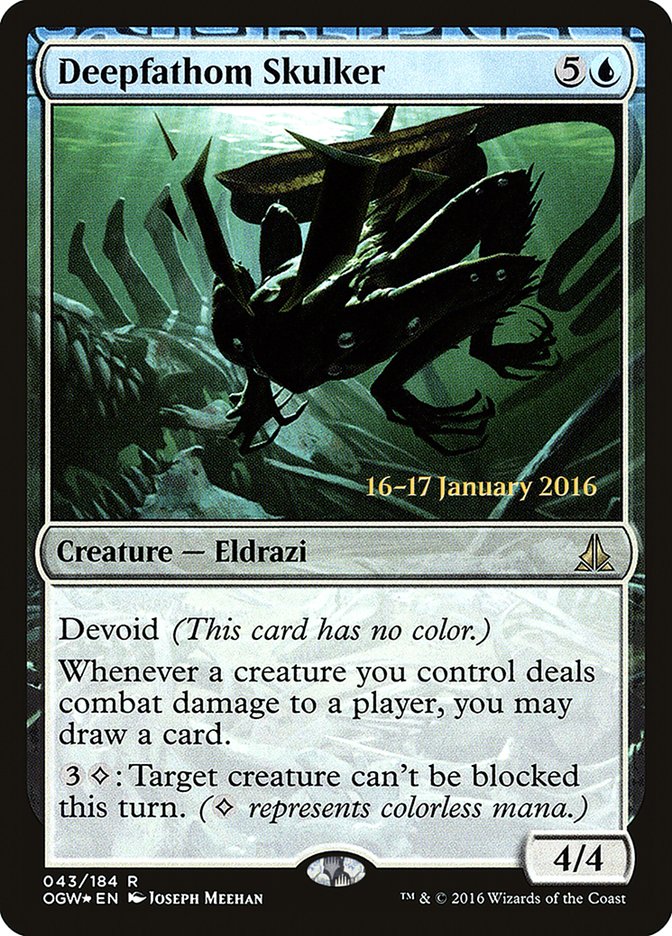 Deepfathom Skulker [Oath of the Gatewatch Prerelease Promos] | Jomio and Rueliete's Cards and Comics