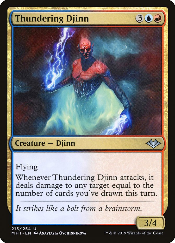 Thundering Djinn [Modern Horizons] | Jomio and Rueliete's Cards and Comics