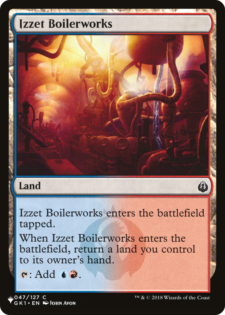 Izzet Boilerworks (GK1) [The List] | Jomio and Rueliete's Cards and Comics