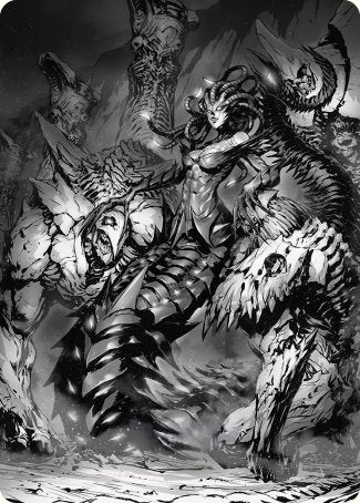 Vraska, Betrayal's Sting Art Card [Phyrexia: All Will Be One Art Series] | Jomio and Rueliete's Cards and Comics