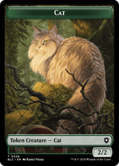 Elemental // Cat Double-Sided Token [Bloomburrow Commander Tokens] | Jomio and Rueliete's Cards and Comics