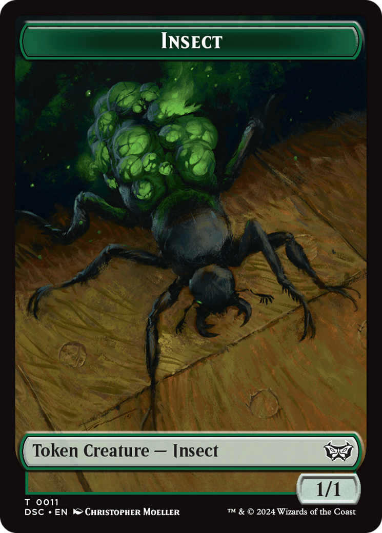 Insect (0011) // Shapeshifter Double-Sided Token [Duskmourn: House of Horror Commander Tokens] | Jomio and Rueliete's Cards and Comics
