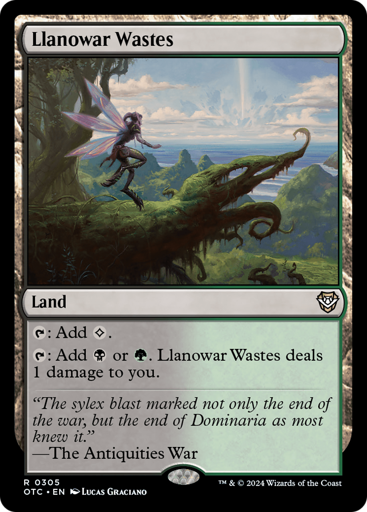 Llanowar Wastes [Outlaws of Thunder Junction Commander] | Jomio and Rueliete's Cards and Comics