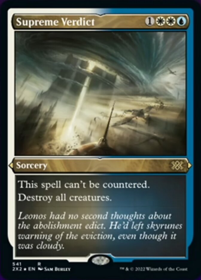Supreme Verdict (Foil Etched) [Double Masters 2022] | Jomio and Rueliete's Cards and Comics