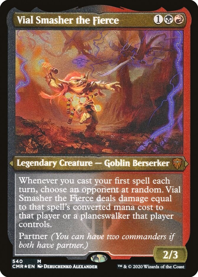 Vial Smasher the Fierce (Etched) [Commander Legends] | Jomio and Rueliete's Cards and Comics