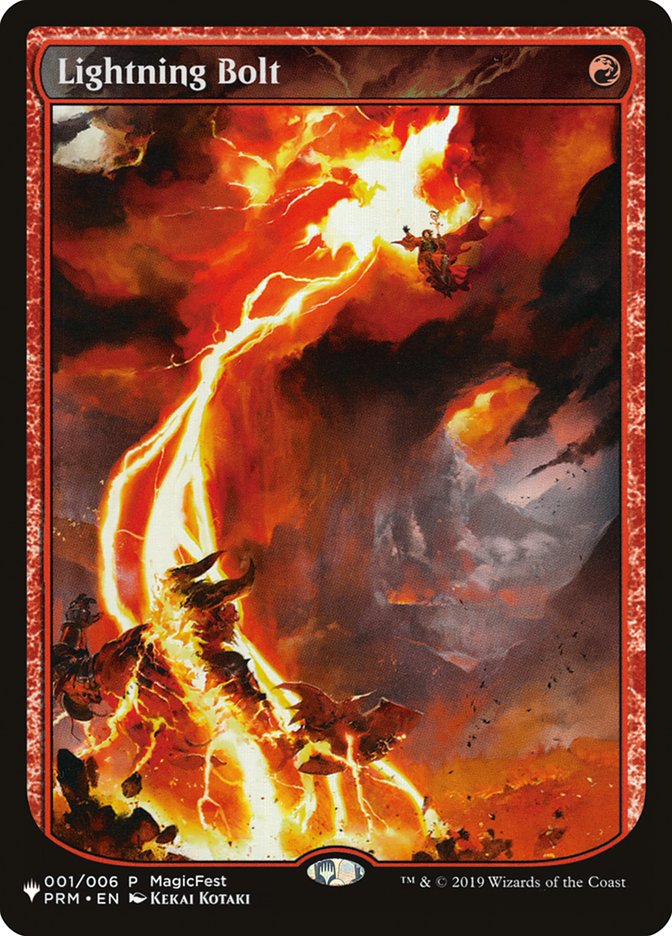 Lightning Bolt (001/006) [The List] | Jomio and Rueliete's Cards and Comics