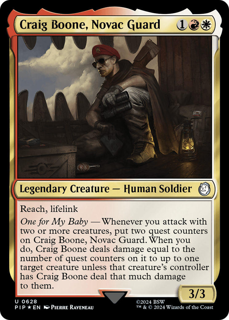 Craig Boone, Novac Guard (Surge Foil) [Fallout] | Jomio and Rueliete's Cards and Comics
