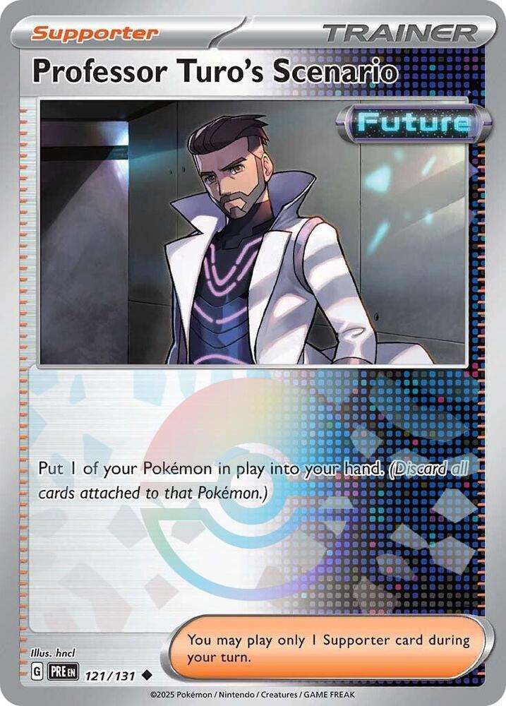 Professor Turo's Scenario (121/131) (Poke Ball Pattern) [Scarlet & Violet: Prismatic Evolutions] | Jomio and Rueliete's Cards and Comics