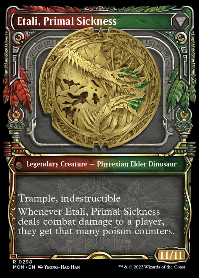 Etali, Primal Conqueror // Etali, Primal Sickness (Showcase Planar Booster Fun) [March of the Machine] | Jomio and Rueliete's Cards and Comics