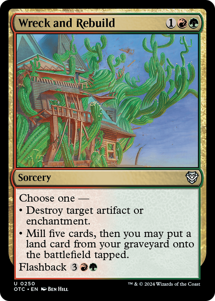 Wreck and Rebuild [Outlaws of Thunder Junction Commander] | Jomio and Rueliete's Cards and Comics