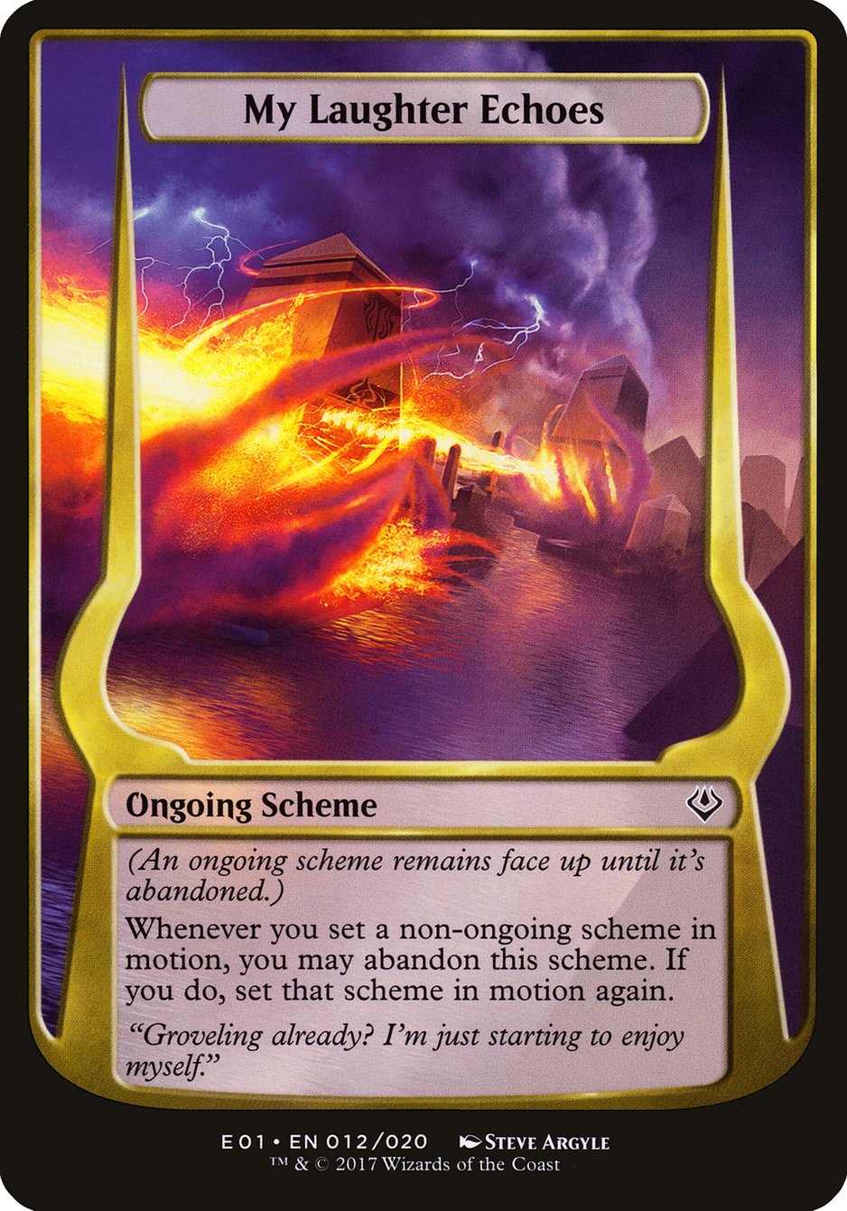 My Laughter Echoes (Schemes) [Archenemy: Nicol Bolas Schemes] | Jomio and Rueliete's Cards and Comics