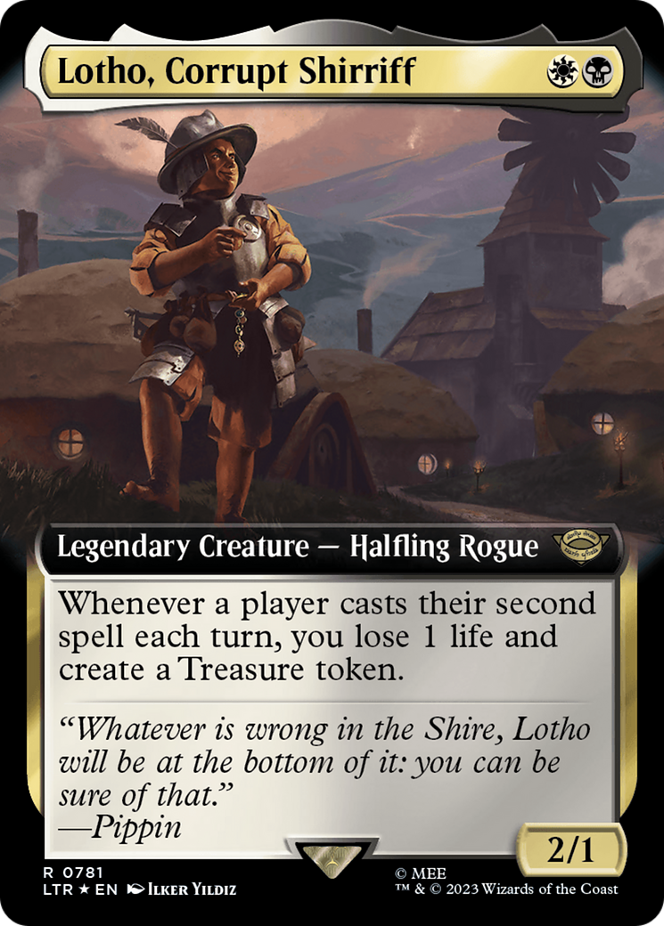 Lotho, Corrupt Shirriff (Extended Art) (Surge Foil) [The Lord of the Rings: Tales of Middle-Earth] | Jomio and Rueliete's Cards and Comics