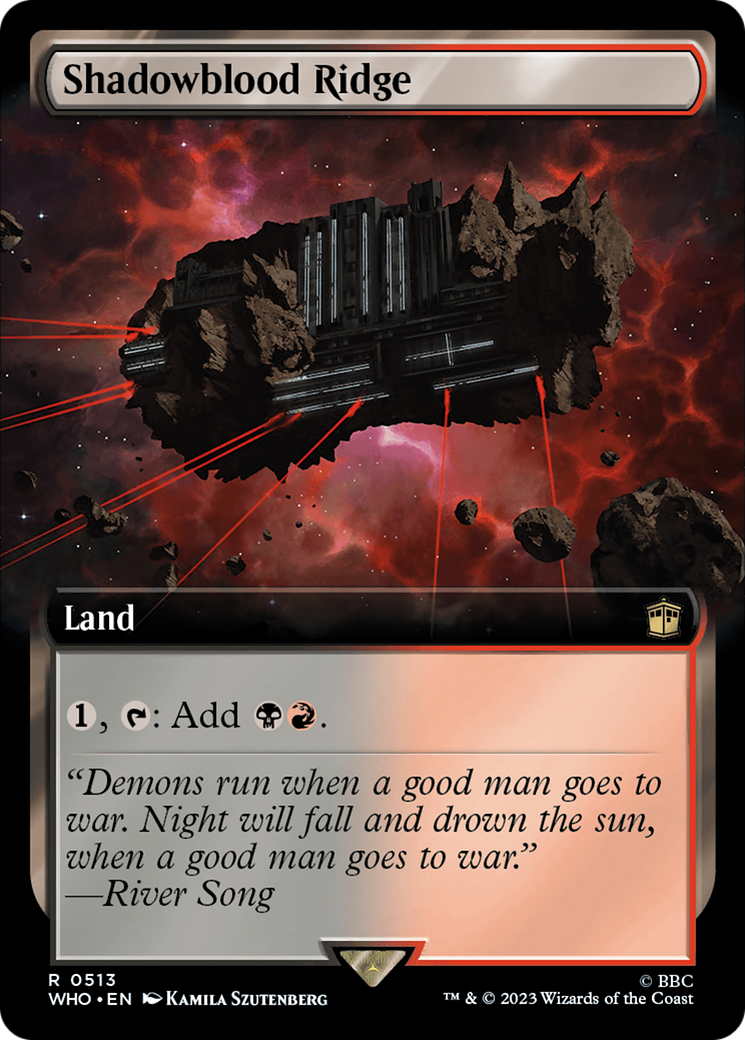 Shadowblood Ridge (Extended Art) [Doctor Who] | Jomio and Rueliete's Cards and Comics