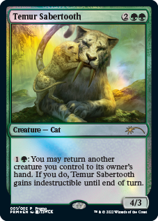 Temur Sabertooth [Year of the Tiger 2022] | Jomio and Rueliete's Cards and Comics