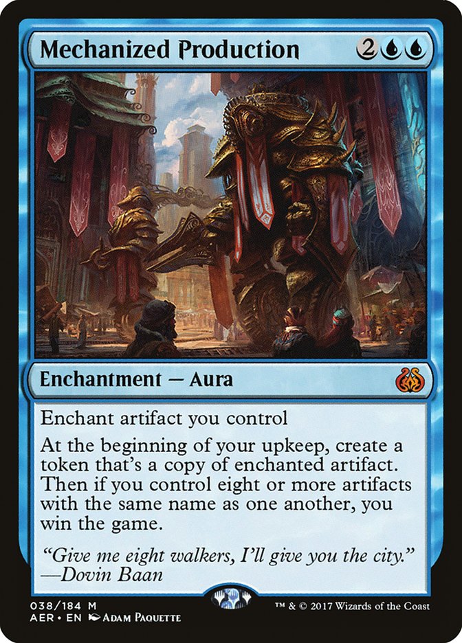 Mechanized Production [Aether Revolt] | Jomio and Rueliete's Cards and Comics