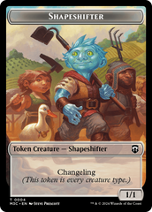 Shapeshifter (0004) // Copy Double-Sided Token [Modern Horizons 3 Commander Tokens] | Jomio and Rueliete's Cards and Comics