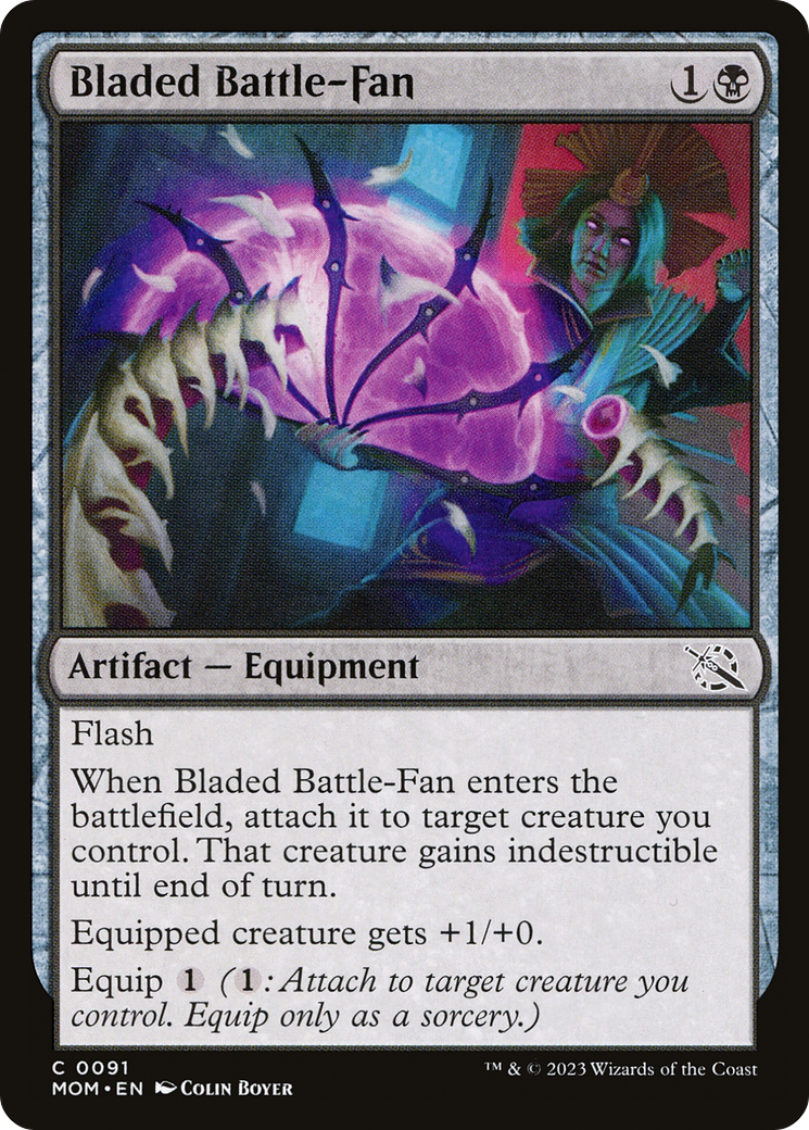 Bladed Battle-Fan [March of the Machine] | Jomio and Rueliete's Cards and Comics