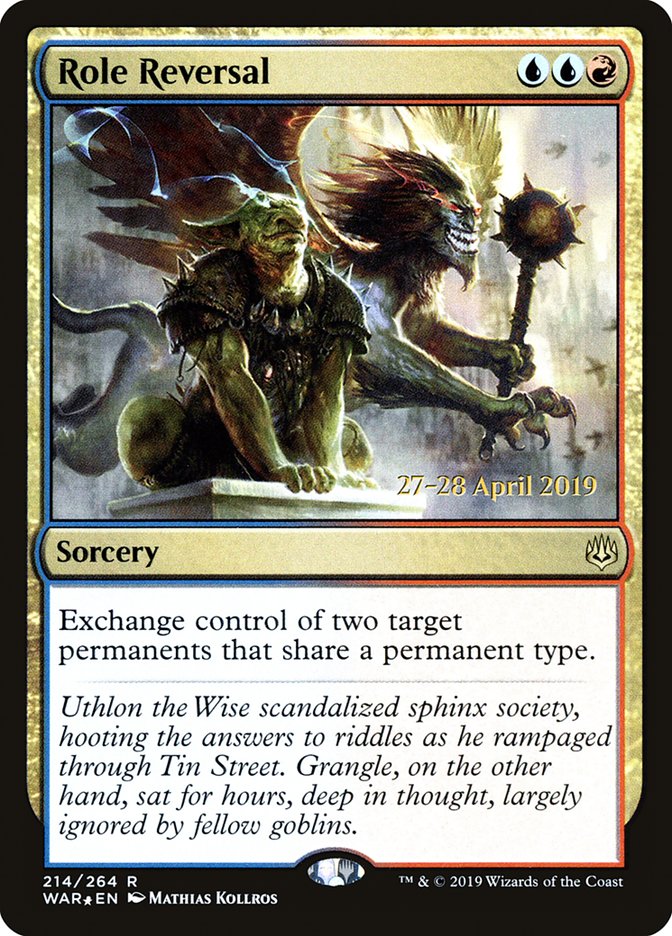 Role Reversal [War of the Spark Prerelease Promos] | Jomio and Rueliete's Cards and Comics
